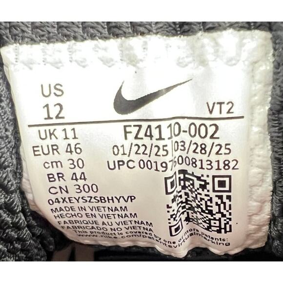 Nike Air Max TL 2.5 Men's Size 12 Black Metallic Silver FZ4110-002 New - Picture 3 of 16